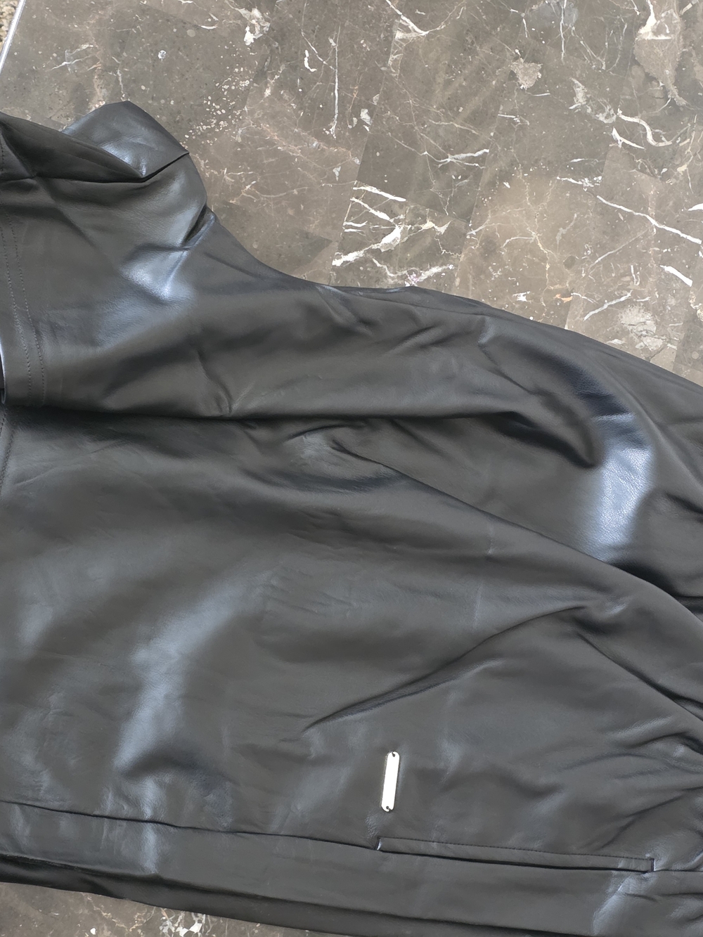 NWT womens High Waisted Black Faux Leather Shorts